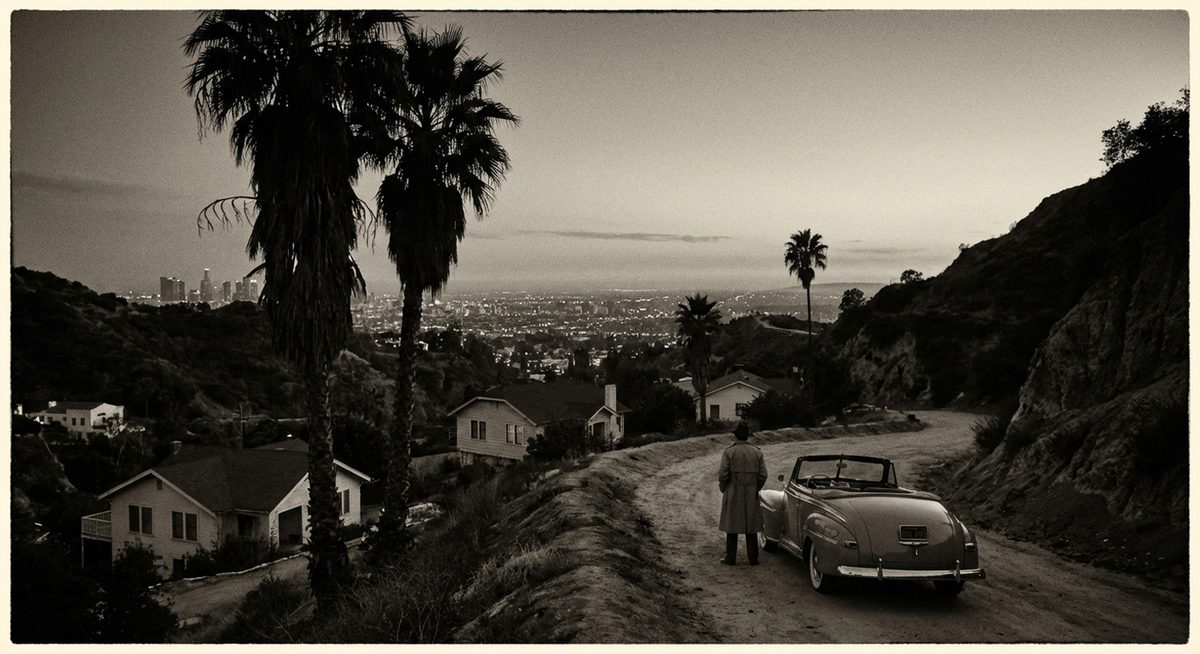 Hollywood Hills in den 1940er Jahren