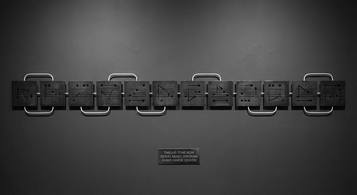 Abstrakte Visualisierung einer Zwölftonreihe
