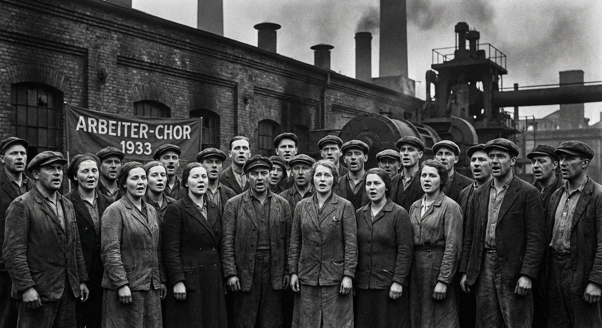 Arbeiterchor in den 1930er Jahren